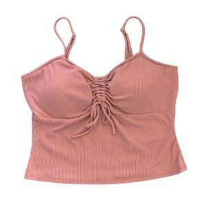 Pink Derek Heart Tank Top Large